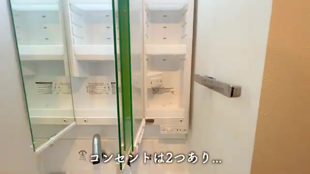 賃貸マンション内見の洗面室(室内・外観の様子)