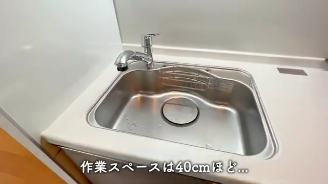 賃貸マンション内見の独立キッチン(室内・外観の様子)