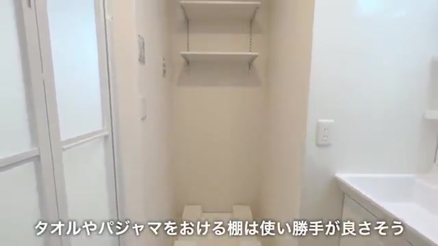 賃貸アパートの内見の洗面所（室内・外観の様子）