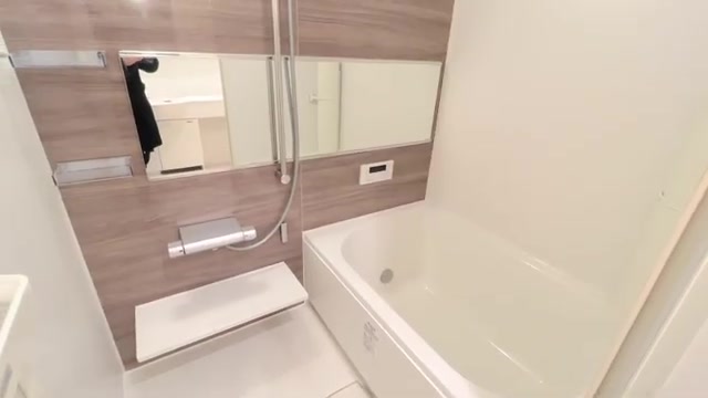 賃貸アパートの内見動画のお風呂(室内・外観の様子)