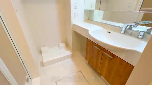 賃貸アパートの内見の洗面台（室内・外観の様子）
