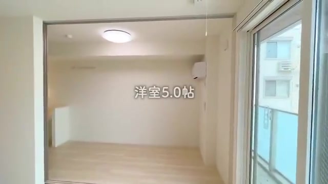 賃貸アパート内見の寝室(室内・外観の様子)