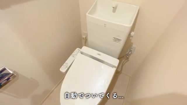 賃貸アパート内見のトイレ（室内・外観の様子）