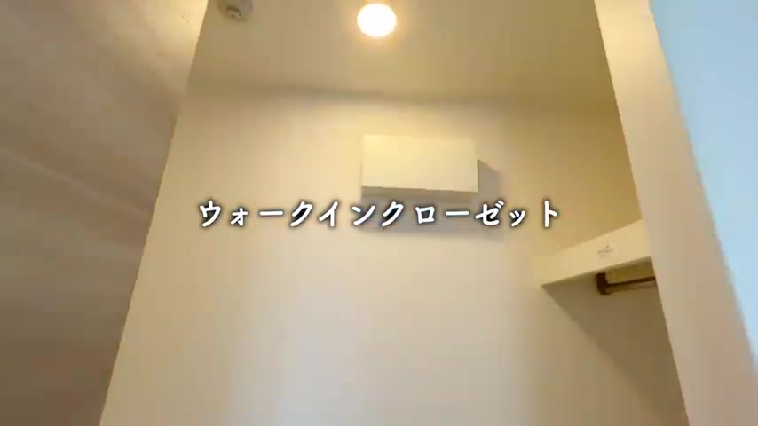 賃貸アパート内見のウォークインクローゼット（室内・外観の様子）