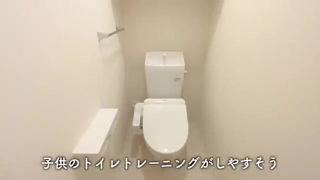 賃貸アパート内見動画のトイレ（室内・外観の様子）