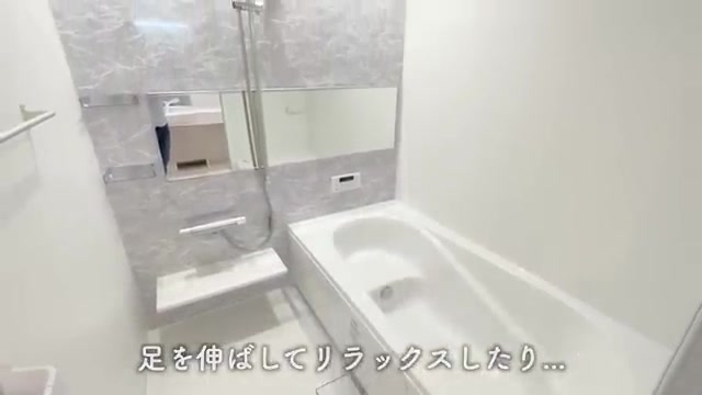 賃貸アパート内見動画のお風呂（室内・外観の様子）