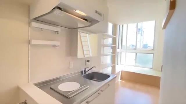一人暮らしの賃貸アパートのキッチン（室内・外観の様子）