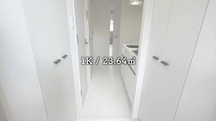 品川区の1Kの玄関（室内・外観の様子）