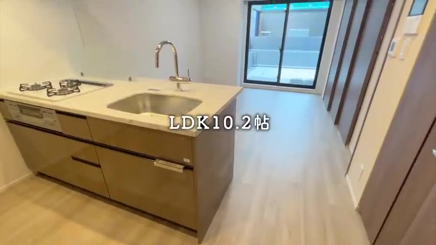 品川区の1LDKのキッチン+パントリー（室内・外観の様子）