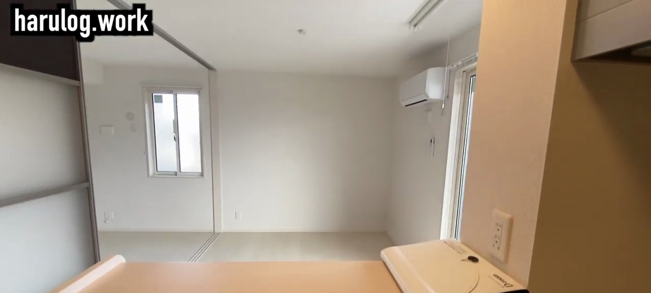 1LDKの賃貸物件内見動画の内見動画 3:10の場面