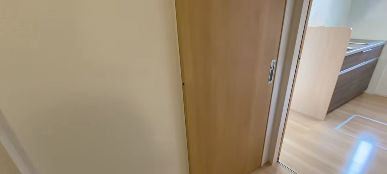 すべて引き戸で通路幅広いの内見動画 3:42の場面