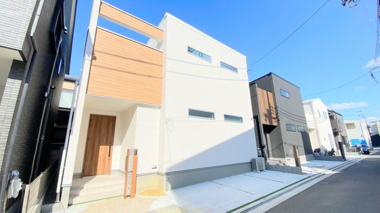 【敷島住宅・寝屋川市】グリーンで統一した2階リビングとインナーテラスの3LDK・98㎡モデルハウス｜内見動画