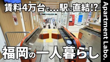 【福岡賃貸/一人暮らし】駅とショッピングモール直結で悪天候でも快適な立地の賃貸（1DK/29.04㎡）