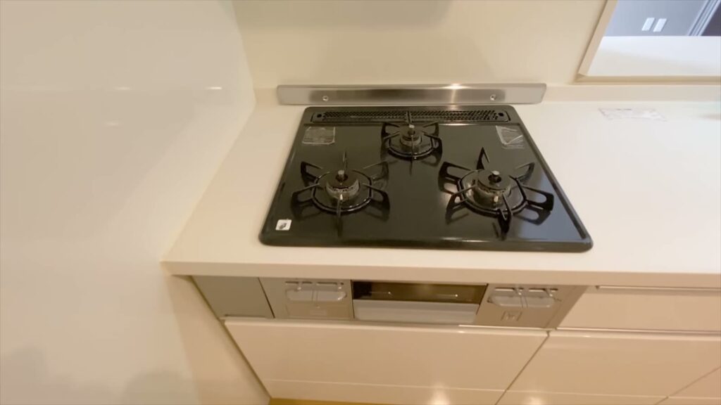 広島市南区の1LDK 1LDKのコンロ