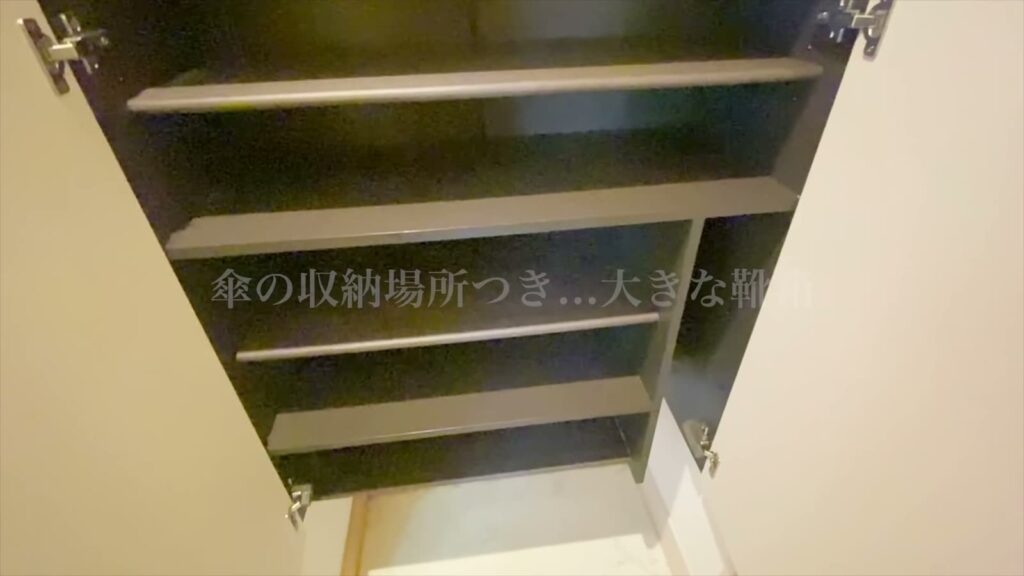 広島市南区の1LDK 1LDKの靴箱