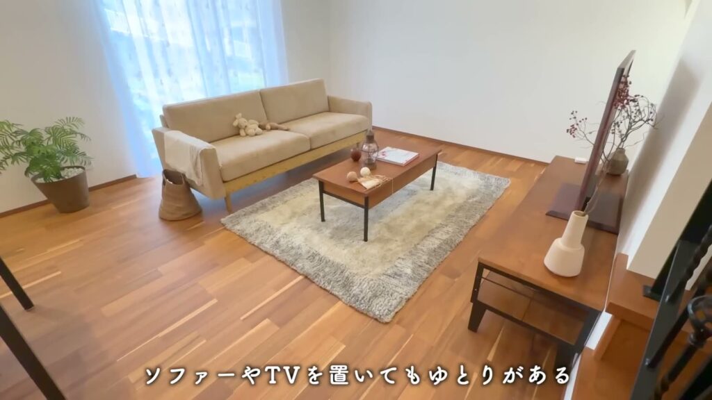交野・私部西16号地 3LDK+SC+FC+WICのリビング