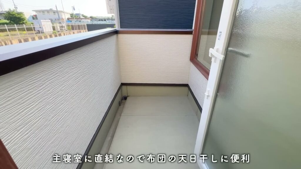 交野・私部西16号地 3LDK+SC+FC+WICのベランダ