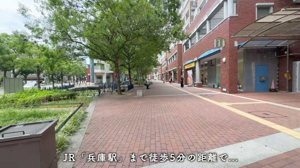キャナルタウンウェスト 3LDKの団地入口