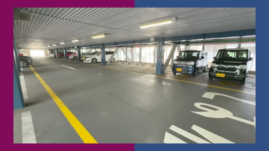 キャナルタウンウェスト 3LDKの立体駐車場