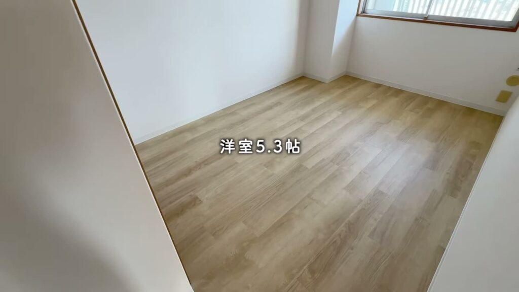 キャナルタウンウェスト 3LDKの洋室5.3帖