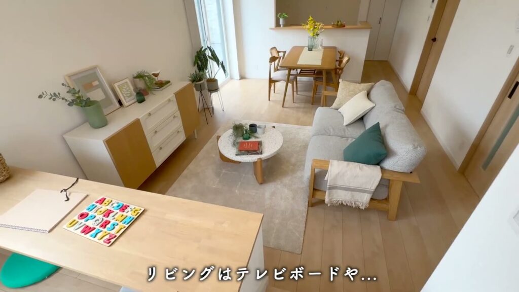 兼六パークタウン花小金井42号棟 3LDKのLDの全景