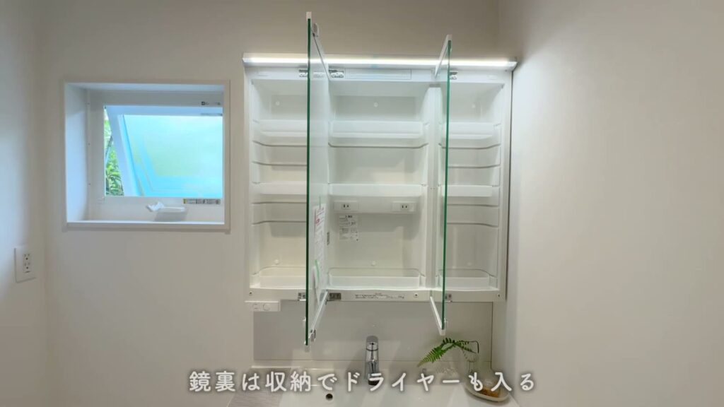 兼六パークタウン花小金井42号棟 3LDKの鏡裏収納