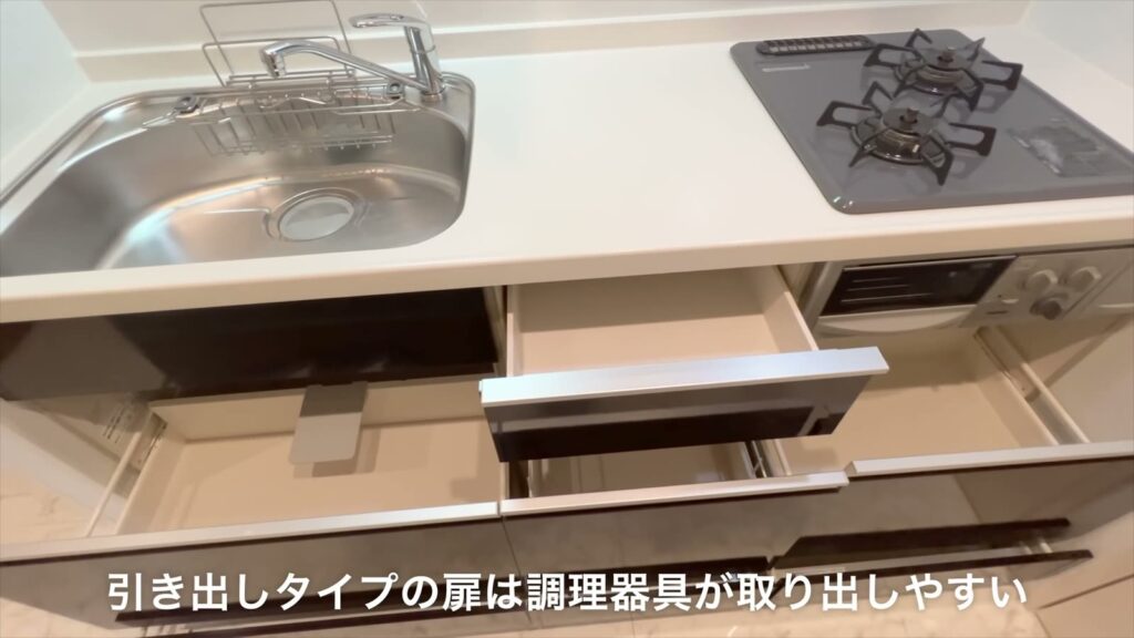 広島市南区の1K 1Kの引き出し収納