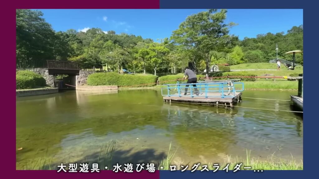 ひよどり台 2DKの水遊び場のある池