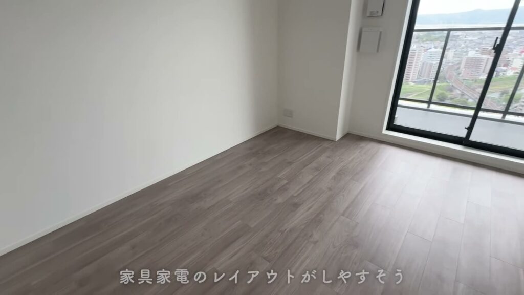 THE TOWER HIRAKATA 1LDKのLDKの窓