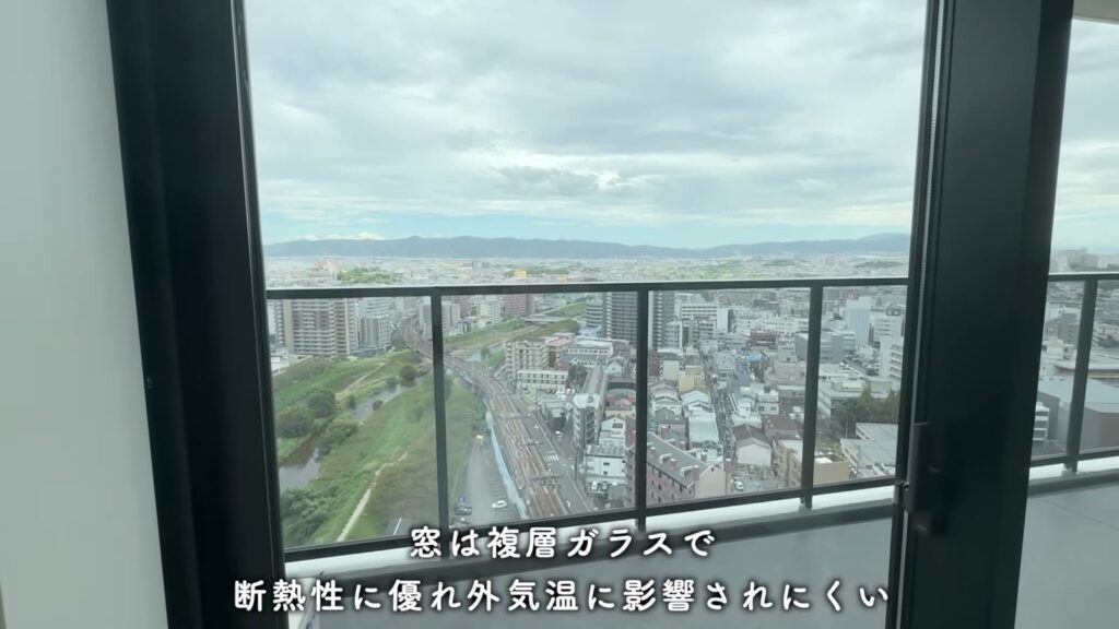 THE TOWER HIRAKATA 1LDKの高層階の眺め