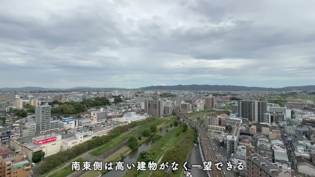 THE TOWER HIRAKATA 1LDKの南東側の景色