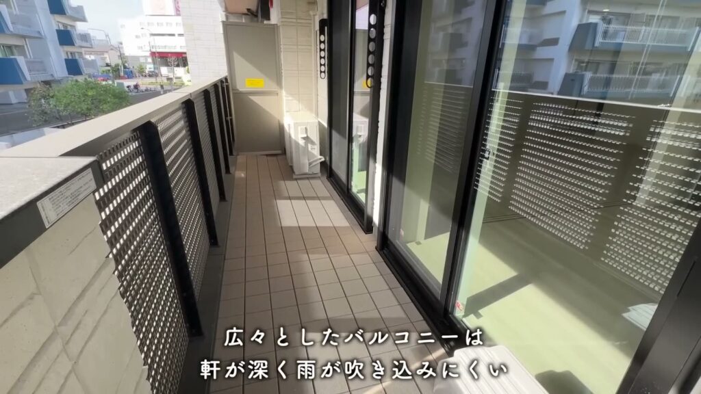 グラングレース 2LDKのバルコニー