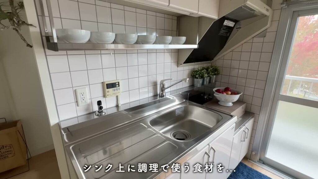 香里団地-香里E地区 2DKのシンク上の棚