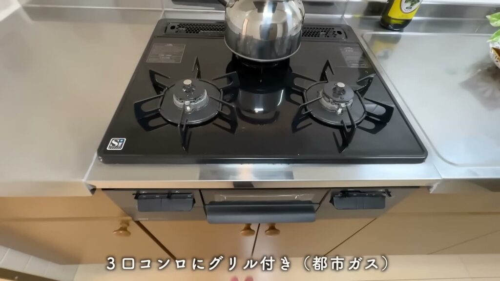 幕張ベイタウンパティオス7番街 3LDKのコンロ