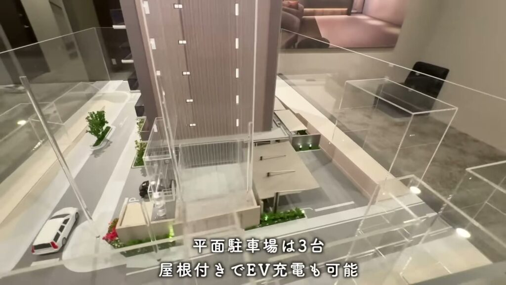 マストスクエア千種神田町 3LDKの駐車場の模型