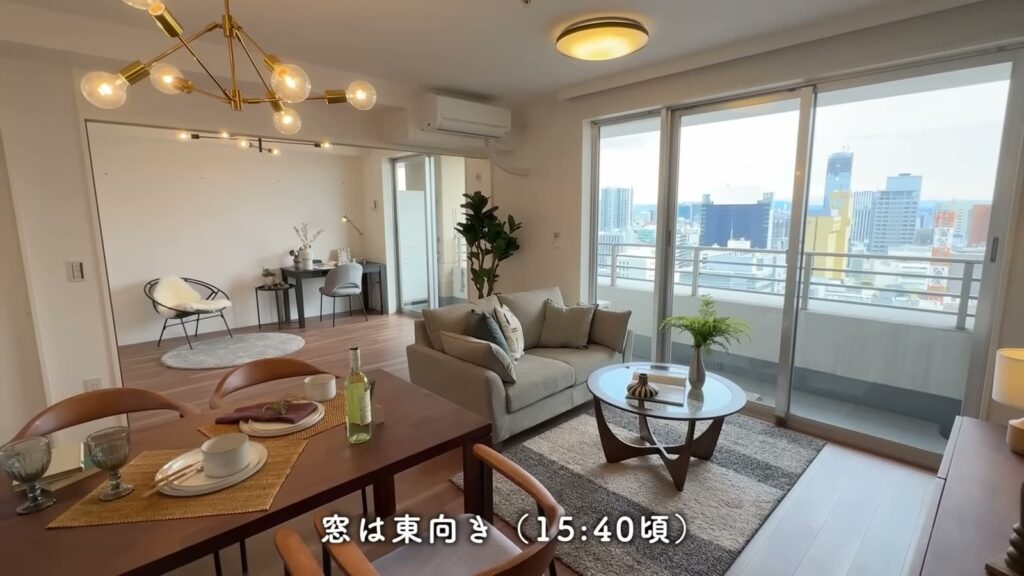 アクアタウン納屋橋 2LDKのLDKの窓