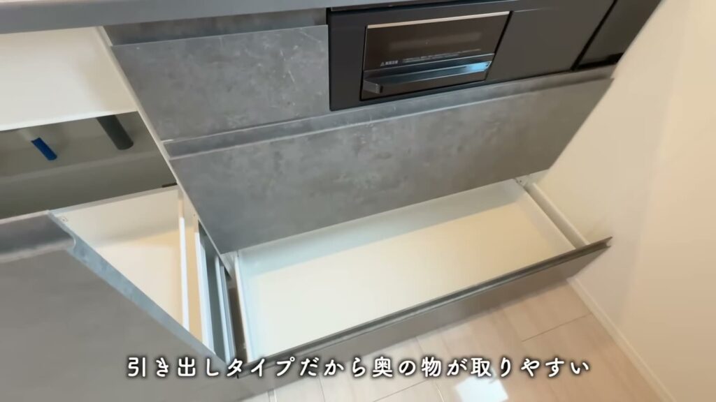 Sakura Terrace 1LDKの引き出し収納