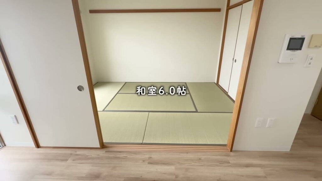 シャレール東豊中 2DKの和室6.0帖