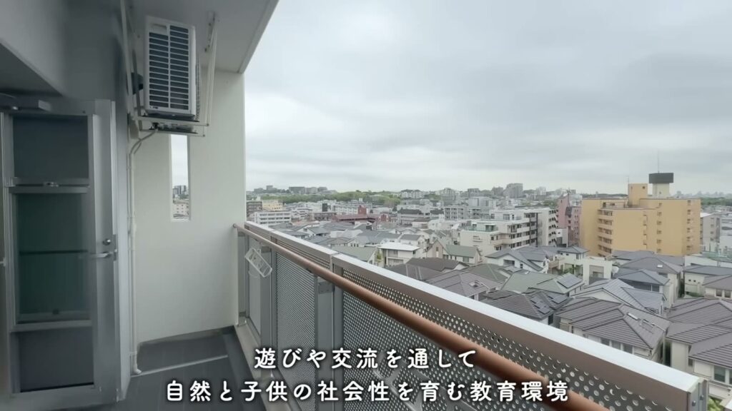 シャレール東豊中 2DKの室外機置き場