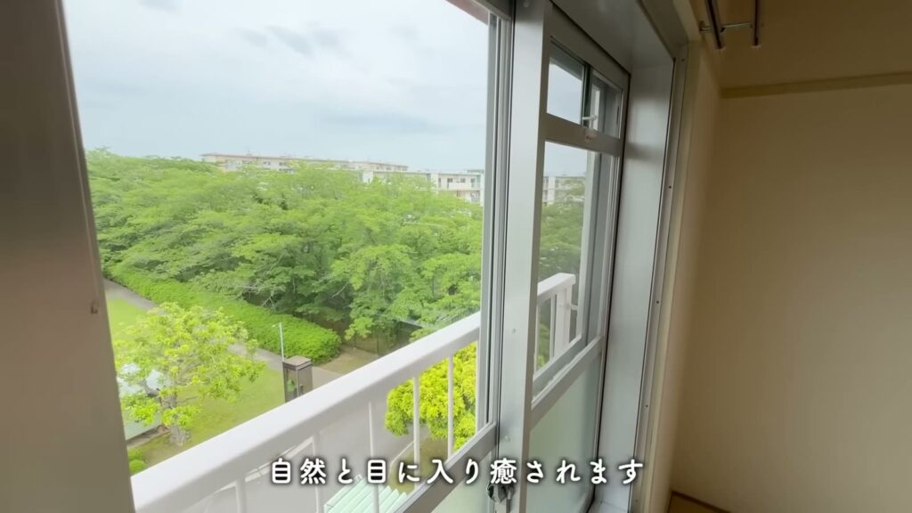 取手井野団地 3K+SFの窓からの眺め