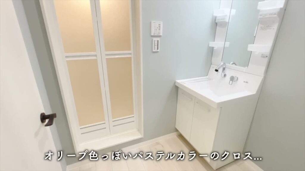 セミデタッチドハウス朝美 1LDKの洗面所
