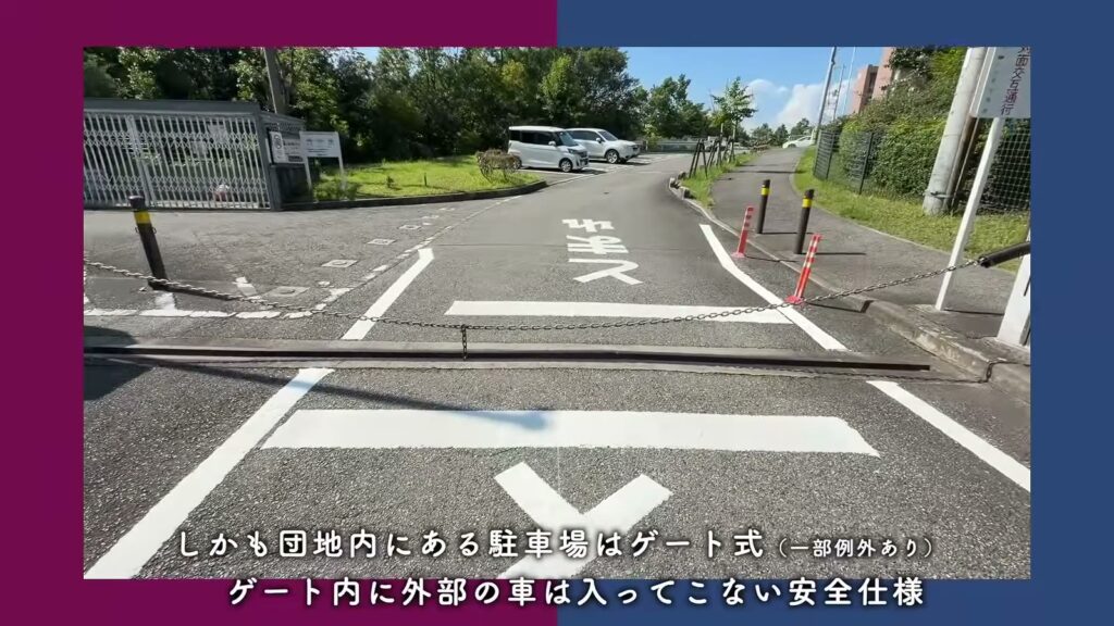 落合団地 2LDKの駐車場のゲート