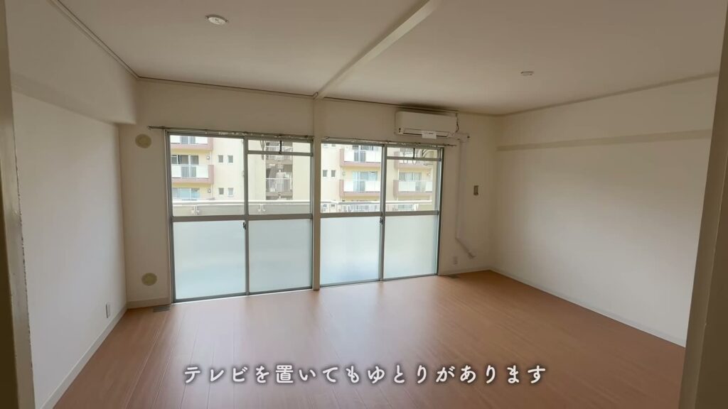 落合団地 2LDKのリビング