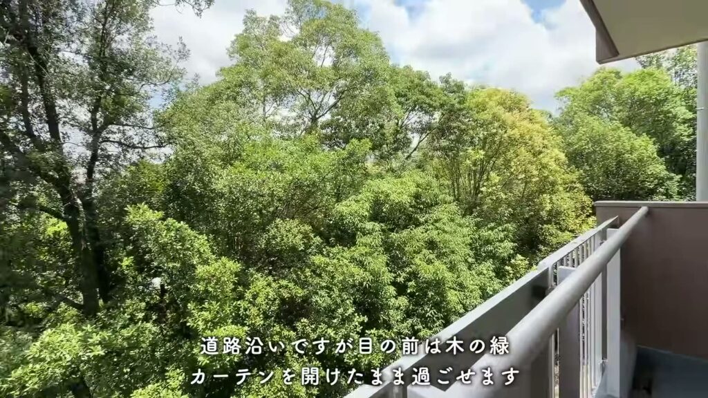 落合団地 2LDKの北の眺め
