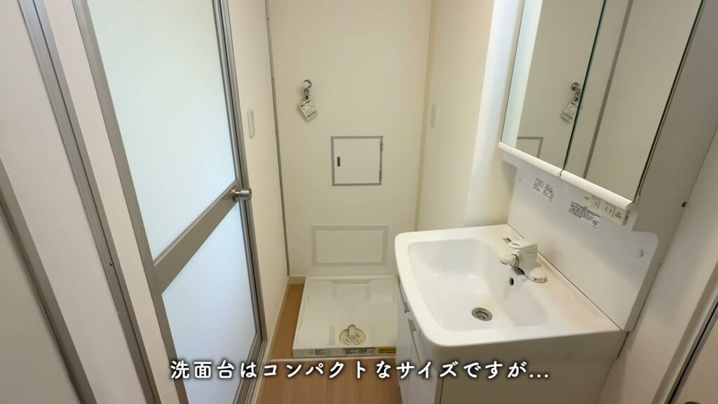 落合団地 2LDKの洗面台