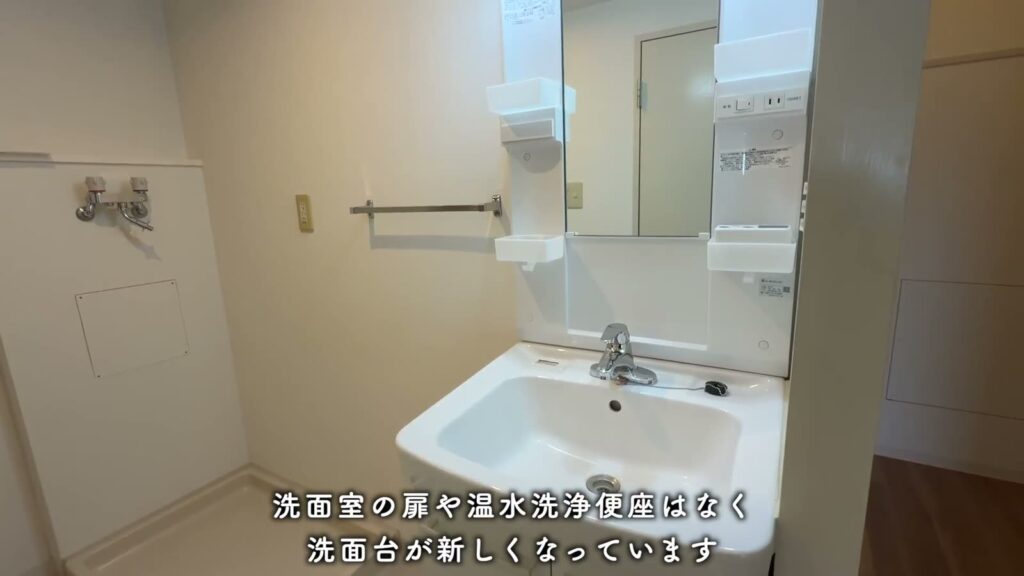 一社東 1LDKの2LDKの洗面室