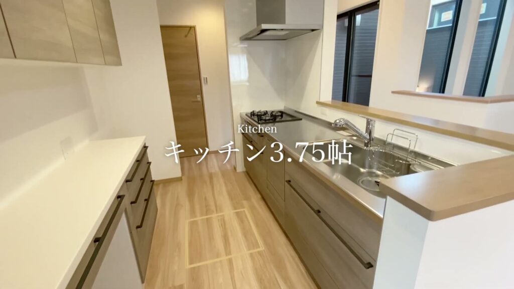 ラフィネフォート寝屋川 葛原新町6号地 3LDKのキッチン3.75帖