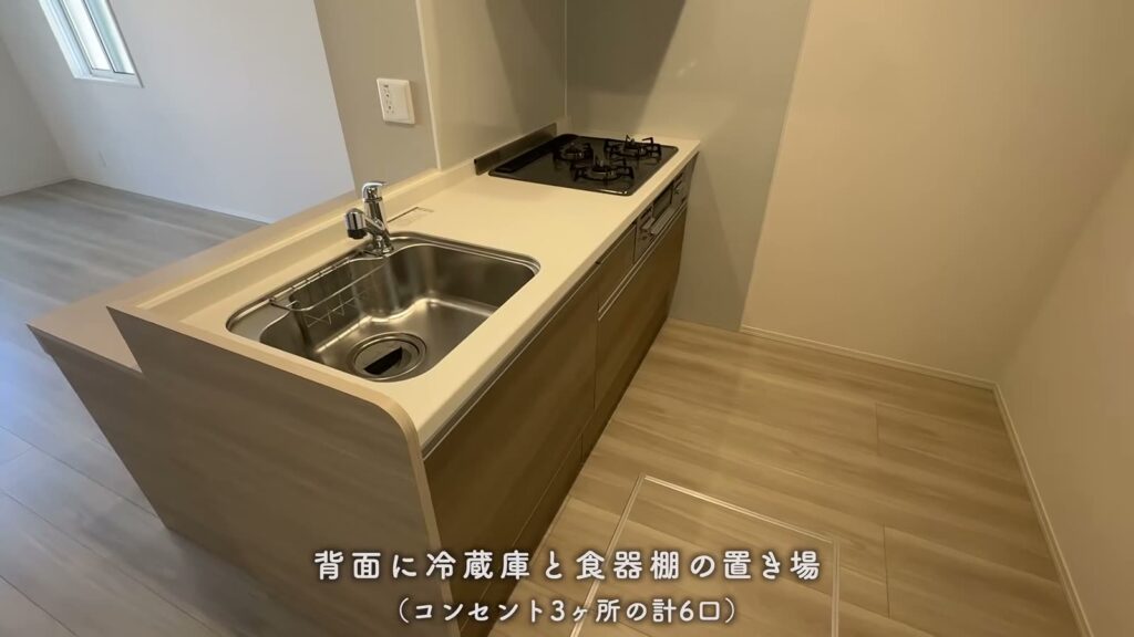 オリーブ東雲本町 ワンルームのキッチン