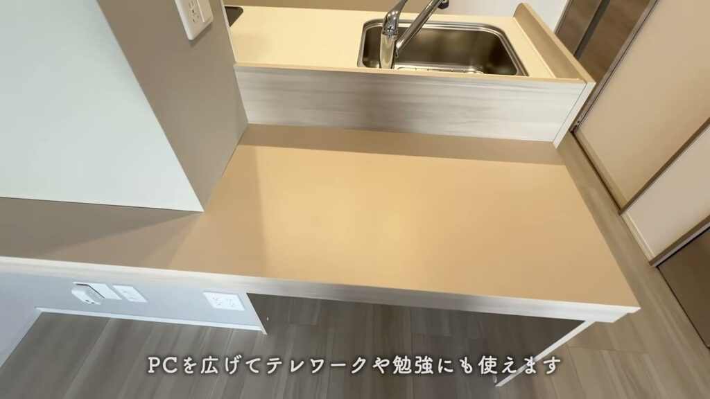オリーブ東雲本町 ワンルームのカウンターの天板