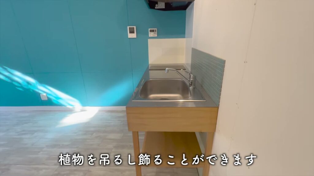 1Rのキッチン側